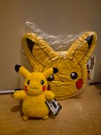 Pikachu Set - Knuffel en Kussen, Ophalen of Verzenden, Nieuw, Overige typen