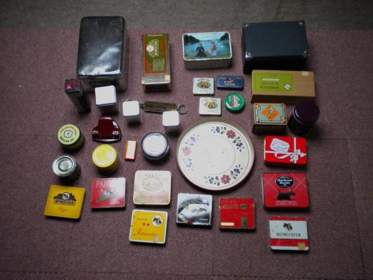 fraaie collectie blikken doosje en trommels., Verzamelen, Blikken, Zo goed als nieuw, Overige, Overige merken, Ophalen of Verzenden