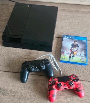 Playstation 4 met 2 controllers en Fifa 16 beschikbaar voor biedingen