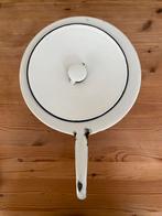 Antieke bedpan / steek en pispot met deksel  +/- 100 jaar, Antiek en Kunst, Antiek | Emaille, Ophalen of Verzenden