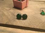 Groene oorbellen, Sieraden, Tassen en Uiterlijk, Oorbellen, Overige materialen, Nieuw, Ophalen of Verzenden, Knopjes of Stekers