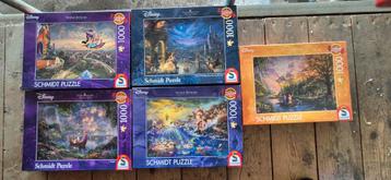 Disney Thomas Kinkade Schmidt Puzzels - 5 stuks beschikbaar voor biedingen