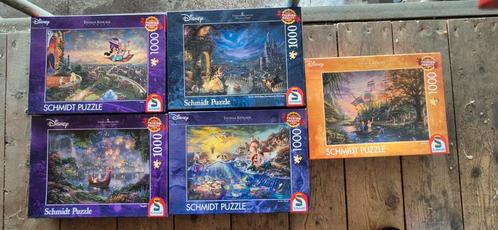 Disney Thomas Kinkade Schmidt Puzzels - 5 stuks, Hobby en Vrije tijd, Denksport en Puzzels, Zo goed als nieuw, Legpuzzel, 500 t/m 1500 stukjes