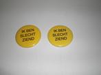 Twee buttons Ik ben slechtziend met speld, Verzamelen, Speldjes, Pins en Buttons, Ophalen of Verzenden, Nieuw, Overige onderwerpen