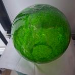 Groene Glazen Bol - Kerstlampjes Decoratie, Ophalen of Verzenden, Gebruikt