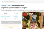 Speelland Beekse Bergen, Tickets en Kaartjes, Kortingen en Cadeaubonnen, Eén persoon, Kortingsbon, Overige typen