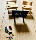 School poppenhuis setje 1:12/1:6, Ophalen, Zo goed als nieuw, Poppenhuis