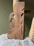 Balinees houtsnijwerk ornament applique console, Antiek en Kunst, Ophalen of Verzenden