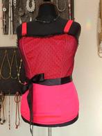 Corset Korset corselet van Kiss Me maat M met 6 baleinen, Verzenden, Zwart, Body of Korset