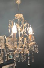 mooie kroonluchter met glas pegels, Ophalen, Zo goed als nieuw, Overige materialen