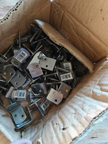 RVS Schutting Bevestigingshoeken 54 stuks beschikbaar voor biedingen