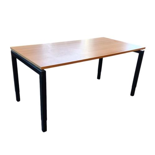 Vierpoot Bureau Zwart Nieuw Blad B160xD80, Huis en Inrichting, Bureaus, Gebruikt, Bureau, In hoogte verstelbaar, Ophalen of Verzenden