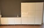 IKEA BESTÅ kastenset – hoogglans wit – lage + 2 hoge kasten, Huis en Inrichting, Kasten | Wandmeubels, Ophalen, Met deur(en), 150 tot 200 cm