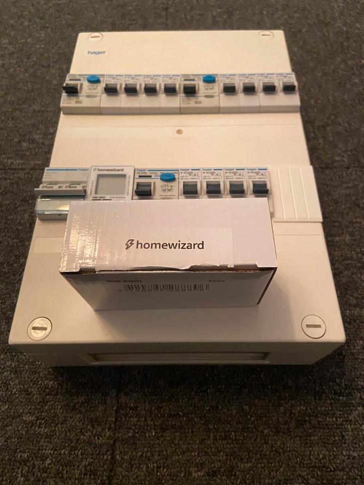 Hager groepenkast - homewizard - 12 groepen - 40a - 1 fase, Doe-het-zelf en Verbouw, Elektra en Kabels, Zo goed als nieuw, Overige typen