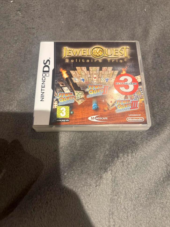 Jewel Quest Solitaire Trio - Nintendo DS, Spelcomputers en Games, Games | Nintendo DS, Gebruikt, Puzzel en Educatief, 1 speler