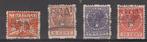 4 rolzegels perfin VDB, Verzenden, T/m 1940, Gestempeld