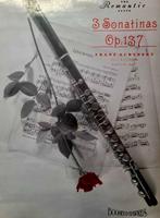 Franz Schubert - 3 Sonatinas Op. 137 - Fluit, Muziek en Instrumenten, Bladmuziek, Gebruikt, Klassiek, Dwarsfluit of Piccolo, Ophalen of Verzenden