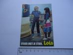 sticker oud Lois jeans strip mokum gracht retro kind stoer, Verzamelen, Verzenden, Zo goed als nieuw, Bedrijf of Vereniging