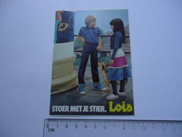 sticker oud Lois jeans strip mokum gracht retro kind stoer beschikbaar voor biedingen