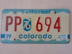 Kentekenplaat Colorado usa., Verzamelen, Automerken, Motoren en Formule 1, Ophalen of Verzenden, Gebruikt, Auto's
