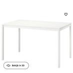 Witte tafel eettafel bureautafel, 50 tot 100 cm, Gebruikt, Rechthoekig, Ophalen of Verzenden