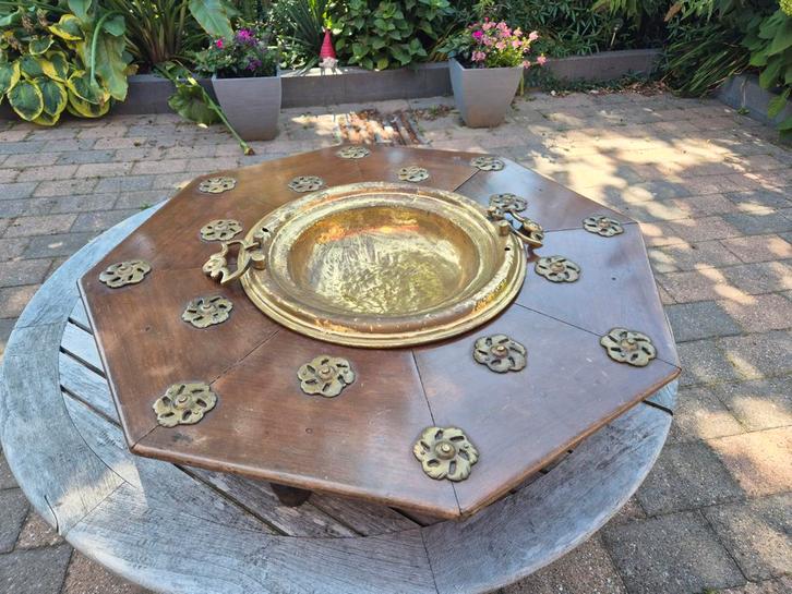 Antiek Bronzen Doopvont / Wastafel spaans 18e eeuw, Antiek en Kunst, Antiek | Koper en Brons, Brons, Ophalen