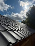 Dakpan platen staal met condensfilt  zwart, Zwart, Nieuw, 5 tot 10 m², Metaal