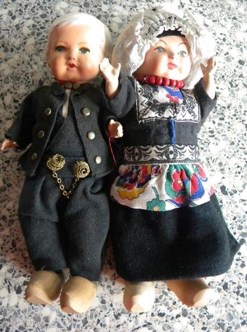 OUD POPJE, OUD POPPETJE, SCHATTIG STEL JONGEN EN MEISJE beschikbaar voor biedingen