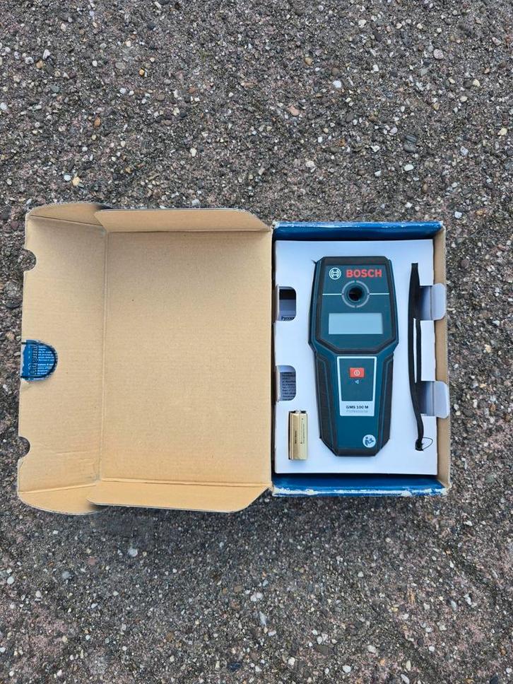 Bosch GMS 100 M Detector - Nieuw in doos!, Doe-het-zelf en Verbouw, Meetapparatuur, Nieuw, Overige meters, Ophalen of Verzenden