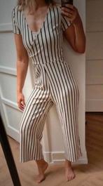 Stradivarius Jumpsuit S - Zwart Wit Gestreept, Wit, Ophalen of Verzenden, Zo goed als nieuw, Maat 36 (S)