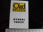 sticker Oad reizen logo overal thuis!, Verzenden, Zo goed als nieuw, Bedrijf of Vereniging