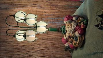 Slapende Kerstman lamp beschikbaar voor biedingen