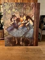 Dansers in blauw - Edgar Degas - 90x110 cm, Ophalen of Verzenden