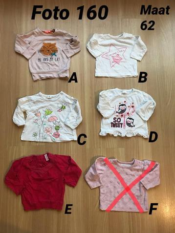 Shirt meisje longsleeve maat 62 zgan *foto 160* beschikbaar voor biedingen