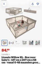 Lionelo Willow XL Grondbox - Nieuwstaat!, Ophalen, Gebruikt, Rechthoekig, Boxkleed