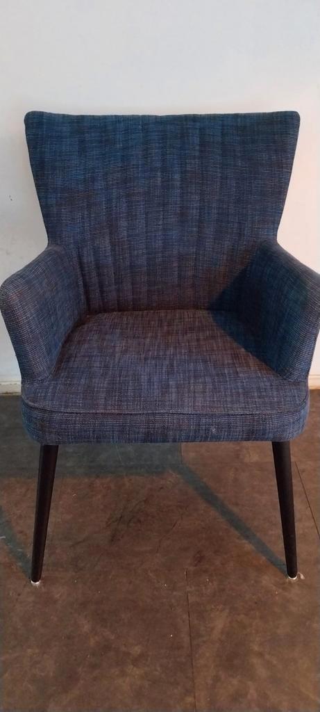 6x Nouvion armstoel, donkerblauw, Huis en Inrichting, Stoelen, Zo goed als nieuw, Ophalen