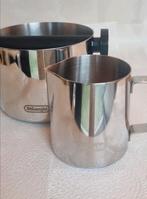 Delonghi rvs melkopschuimkan en afklopbak rvs, zgan, Verzenden, Zo goed als nieuw