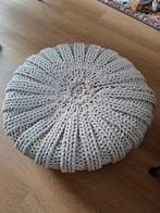Gebreide Poef diameter 75cm, Ophalen, Scandinavisch, Zo goed als nieuw, Stof