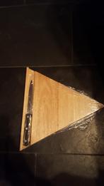 kaas plank driehoek met kaasmes kado tip NIEUW, Nieuw, Ophalen of Verzenden