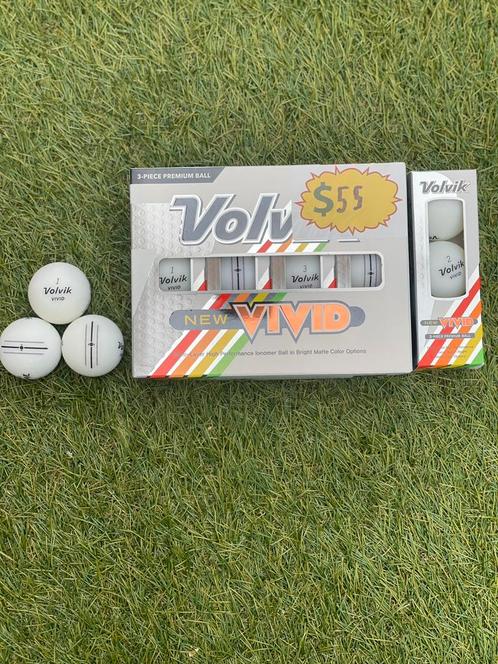 Volvik vivid golfballen matte wit, Sport en Fitness, Golf, Nieuw, Bal(len), Overige merken, Ophalen of Verzenden