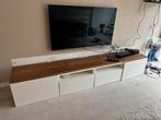 IKEA Besta TV Meubel met Boomstam Tafelblad, Huis en Inrichting, Ophalen, Gebruikt, 200 cm of meer, Minder dan 100 cm