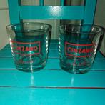 Cinzano Rosso Bianco dry on the rocks glazen set van 2, Ophalen, Glas of Glazen, Overige stijlen, Glas
