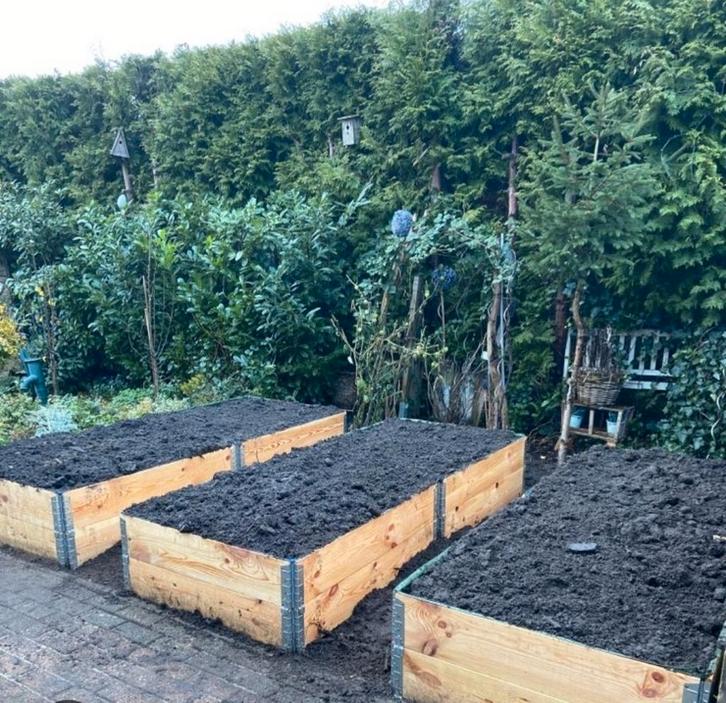 Palletranden/ moestuin bakken, Tuin en Terras, Kweekspullen, Zo goed als nieuw, Ophalen