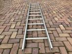 Twee opsteekladders ladders 11 en 13 sporten 3 en 3,5 meter, Doe-het-zelf en Verbouw, Ladders en Trappen, Ophalen, Gebruikt, Ladder