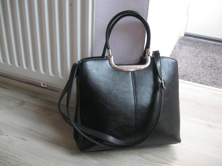 Daniele Donati prachtige zwarte tas als nieuw, Sieraden, Tassen en Uiterlijk, Tassen | Damestassen, Zo goed als nieuw, Handtas