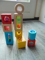 Eichhorn houten blokken met geluid - montessori / sensorisch, Ophalen of Verzenden, Zo goed als nieuw, Overige typen