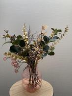 Vaas met boeket, Huis en Inrichting, Woonaccessoires | Kunstplanten en Kunstbloemen, Ophalen of Verzenden, Zo goed als nieuw