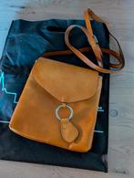Mia tomazzi leren tas lederen tas zgan bruin leer, Ophalen of Verzenden, Zo goed als nieuw, Bruin, Handtas