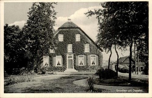 Groeten uit Dussen, Verzamelen, Ansichtkaarten | Nederland, Gelopen, Noord-Brabant, Voor 1920, Ophalen of Verzenden