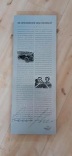 Louis Chevrolet gedenkplaat 22x60 cm, Ophalen of Verzenden, Gebruikt, Auto's